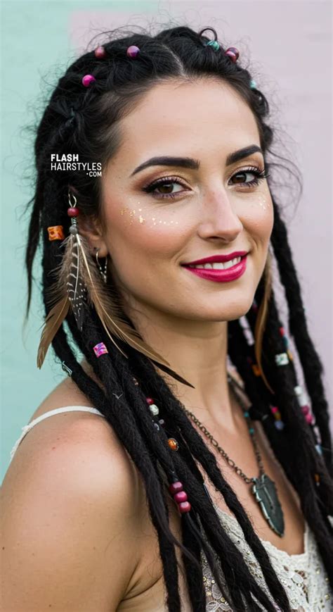 Accessorized Dreadlocks Hairstyles