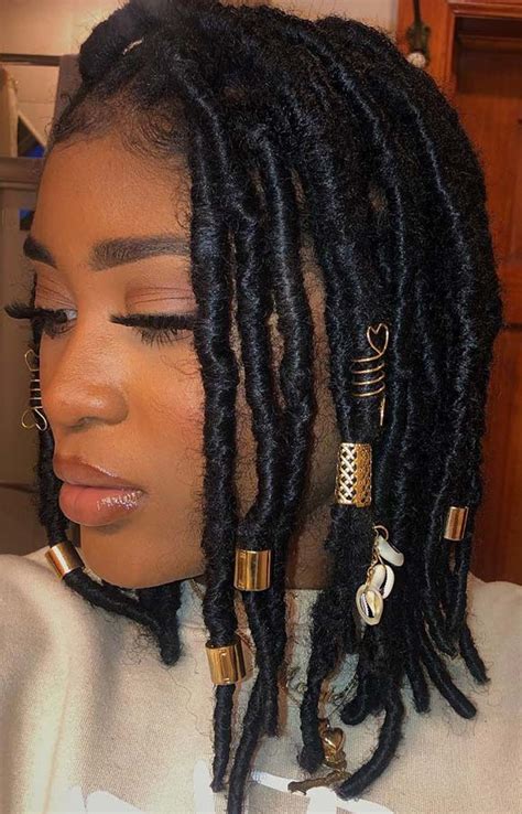 Accessorized Short Locs