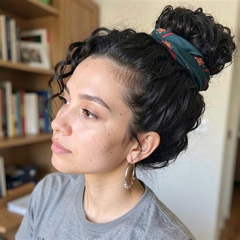 Accessorizing Your Curly Bun