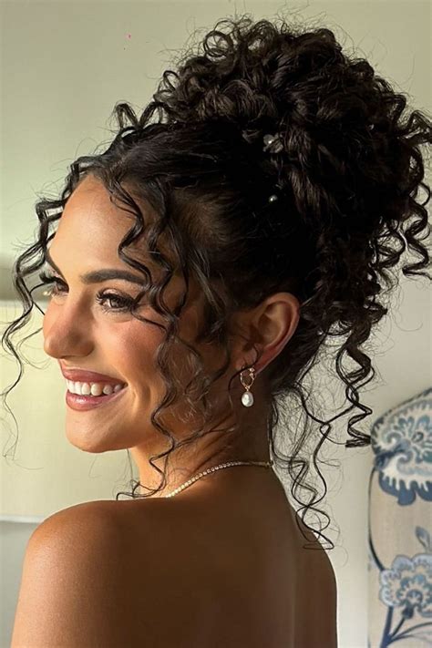 Accessorizing Your Curly Updo