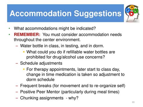 Accommodation Suggestions