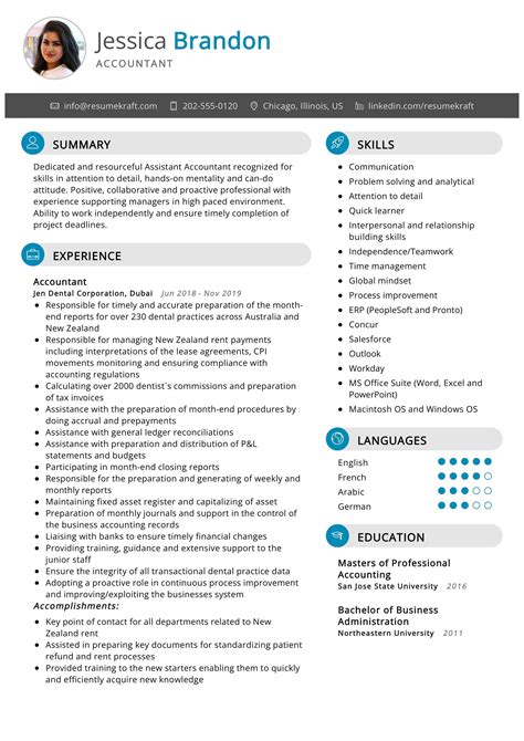 Account Resume Sample