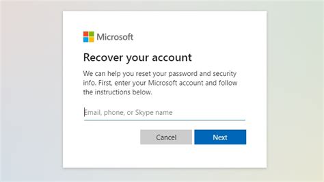 Account Security and Password Recovery