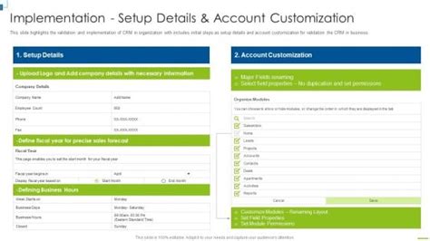 Account Setup and Template Customization