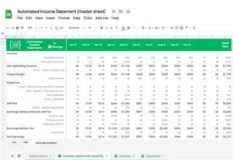 Accounting Llc Google Sheet Template