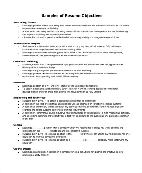 Accounting Resume Objective