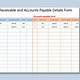 Accounts Payable Schedule Template
