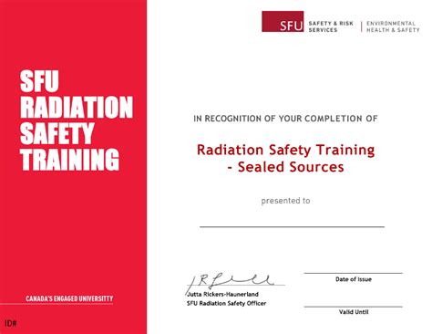 Accreditation and Certification of Radiation Safety Officer Training Programs