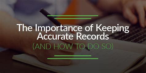 Accurate Records in Business