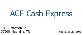 Ace Cash Express Nashville Tn