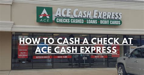 Ace Check Cashing Maximum Amount