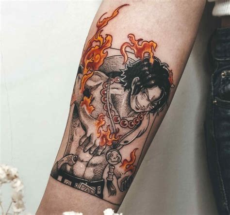 The Legendary Ace: Immortalize Your Love for One Piece with Ace Tattoo Designs