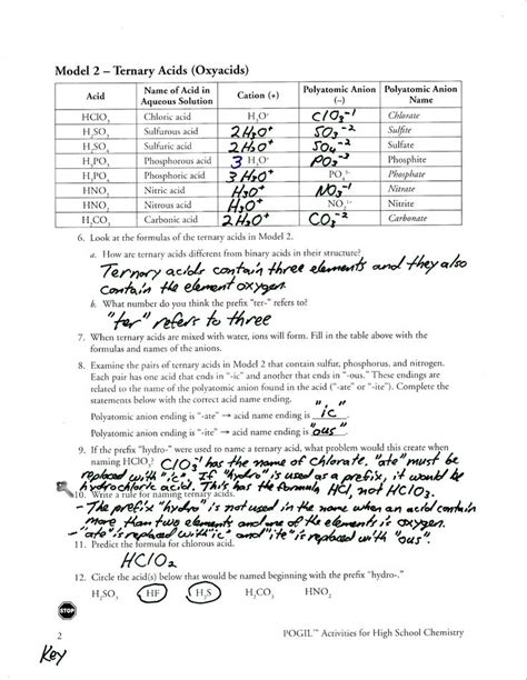 Cool Acids And Bases Pogil Answer Key: Score High On Your Chemistry Test Ideas