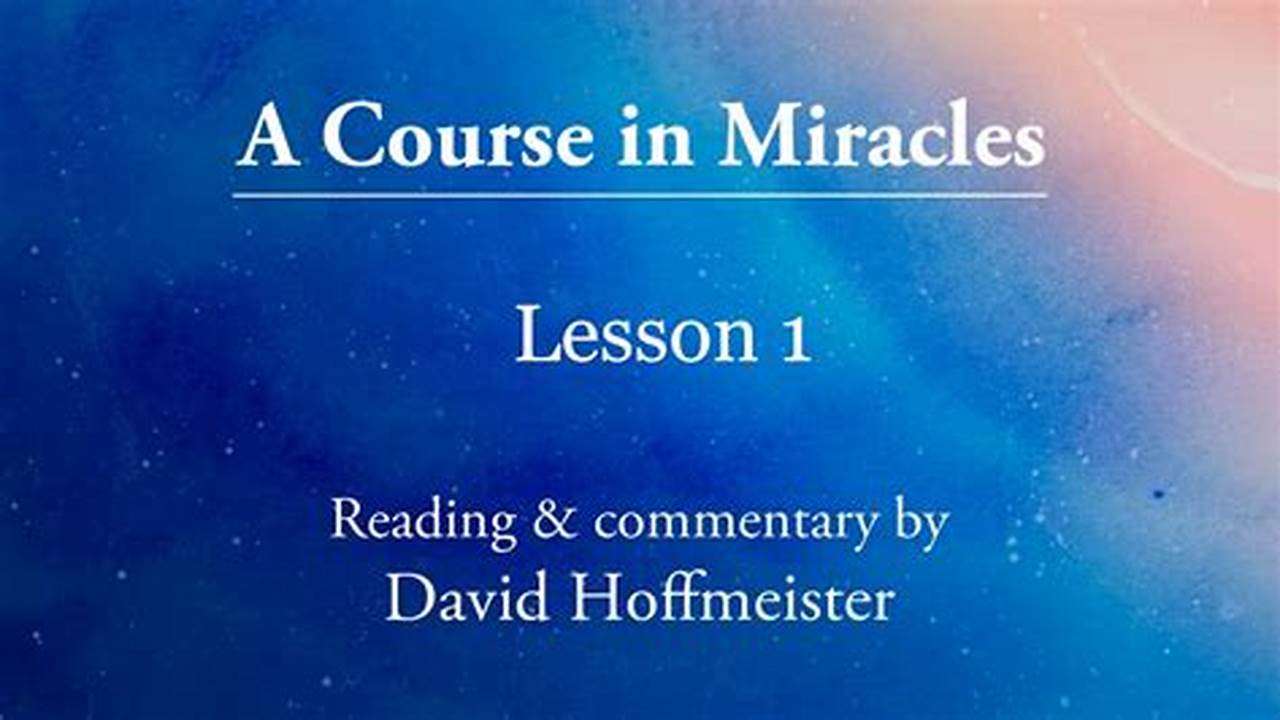 Acim Calendar Daily Lesson