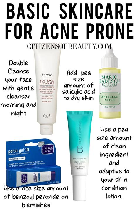 Basic Skincare Essentials for Acne Prone Skin Citizens of Beauty
