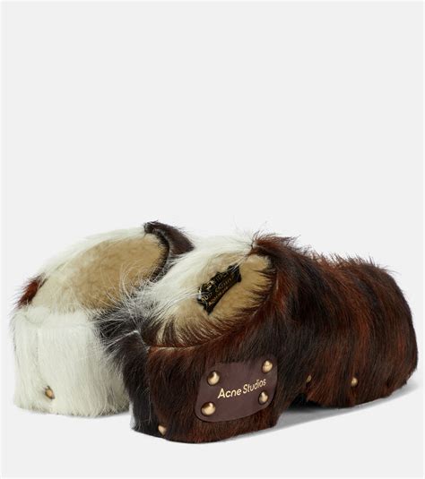 Acne Studios Fur Clogs