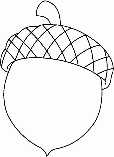 Acorn Printable Coloring Pages