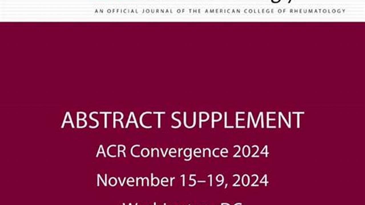 Acr Convergence 2024 Abstract