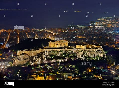 Acropolis night view