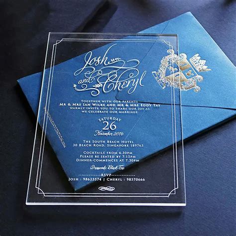 Elevate your Wedding to an Exquisite Level: Unveil the Allure of Acrylic Invites with Affordable Luxury!
