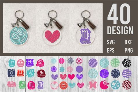 Download Acrylic Keychain Pattern Background Svg Cameo