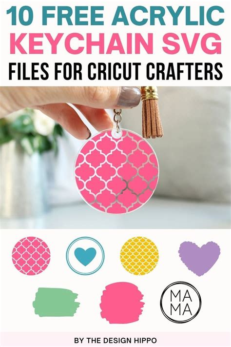Download Acrylic Keychain Pattern Cricut SVG For Crafts
