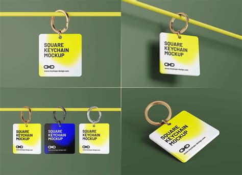 Download Acrylic Keychain Pattern Files Free PSD Mockups