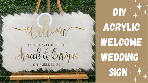 Acrylic Wedding Signs Diy