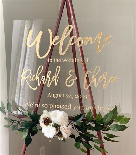 Acrylic Wedding Signs Uk