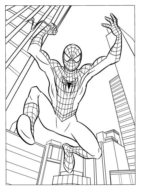 Spiderman coloring book page Marvel coloring, Spiderman coloring
