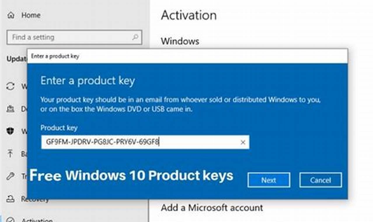 Activate Windows 10 Pro Product Key Free 2024