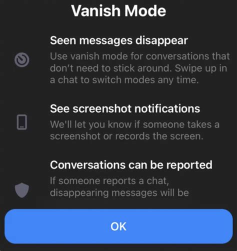 Mengaktifkan Vanish Mode