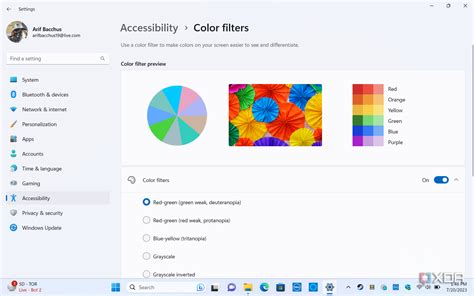 Activating Accessibility Color Filters