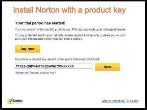 Activating Norton on the New Computer