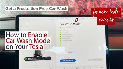 Activating Tesla Car Wash Mode A Step-by-Step Guide