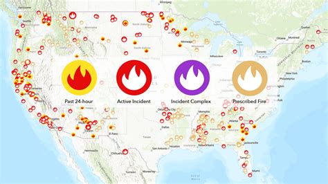 Map Showing Fires Across The Us