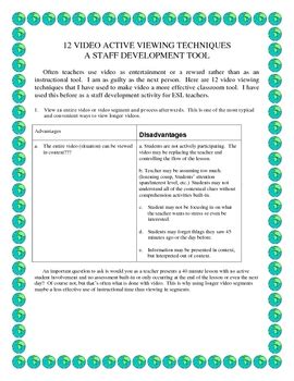 Active Viewing Techniques
