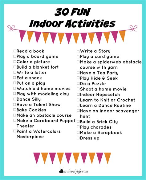 Active and Fun Things to Do at Home