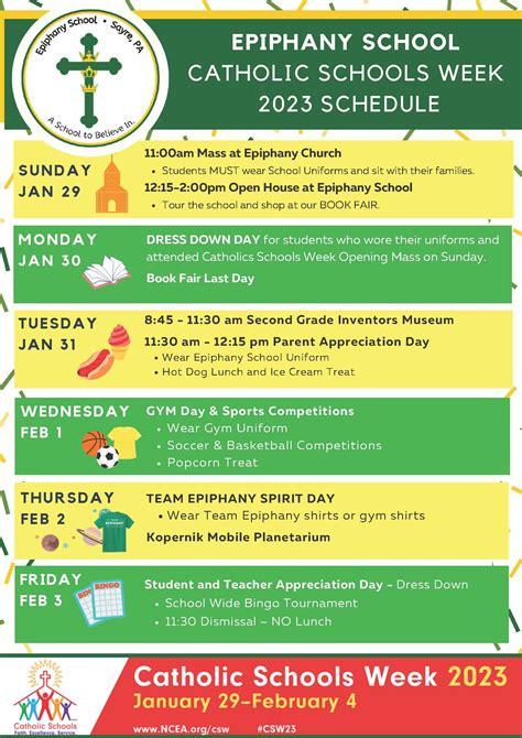 activities catholic schools week