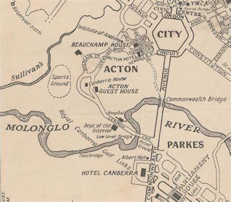Map of Acton, 1921 Francis Frith