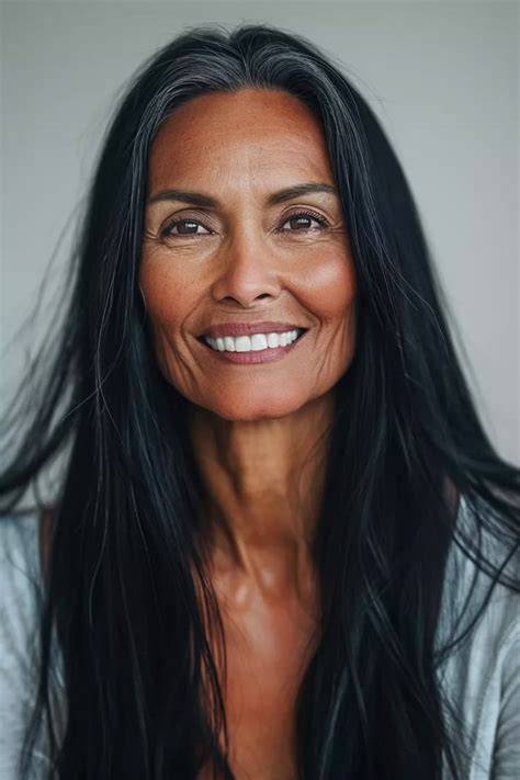 Actress Over 50 With Long Hair