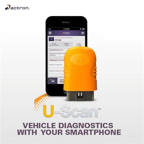 Rev Up Your Diagnostic Skills with Actron U Scan App for Android - The Ultimate Tool for Auto Maintenance and Repair!