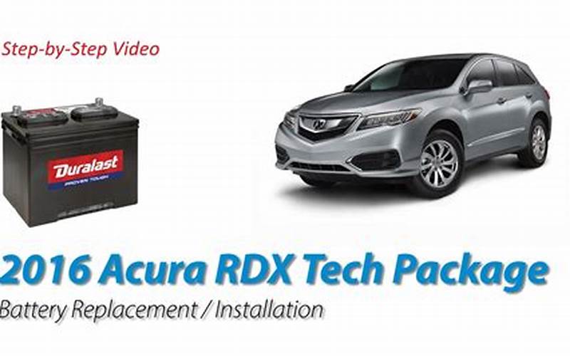 Acura Rdx Battery