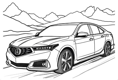 Acura Tlx Coloring Pages