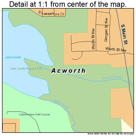 Aerial Photography Map of Acworth, GA