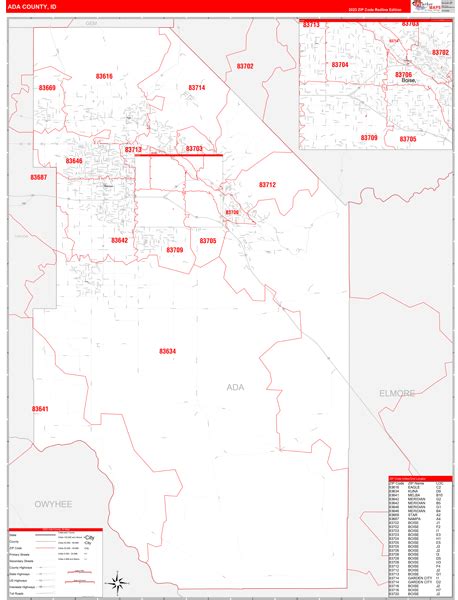 Ada County Zip Code Map Map