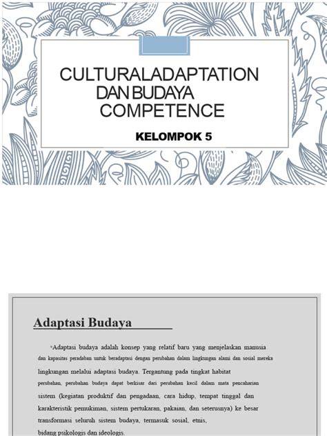 Adaptasi Budaya