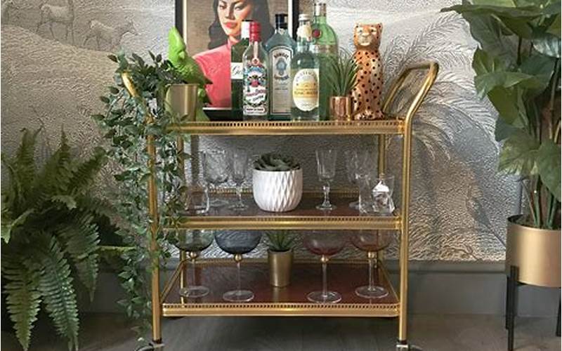 Add A Touch Of Retro With A Vintage Bar Cart