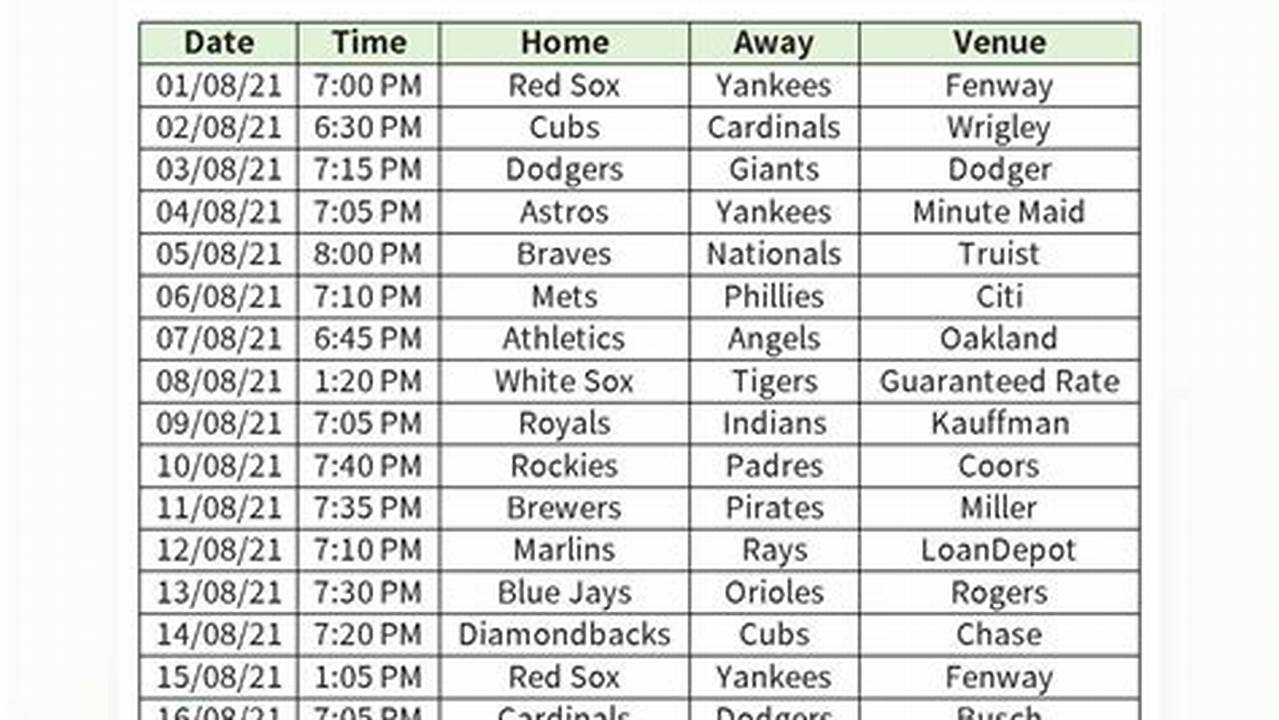 Add Baseball Schedule To Google Calendar