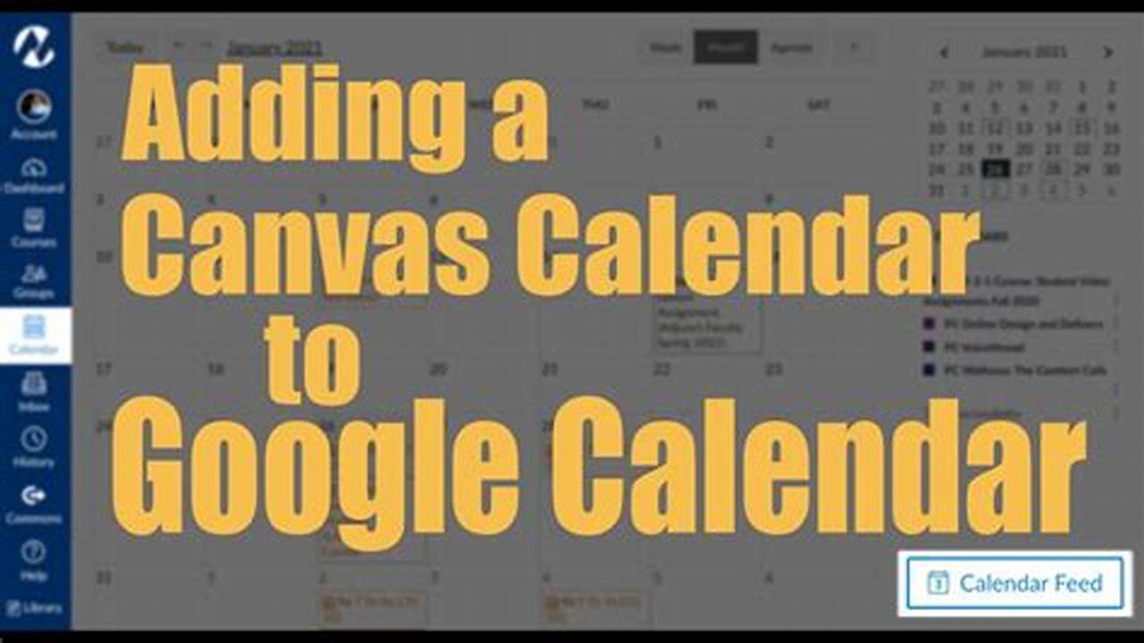 Add Canvas Calendar To Google Calendar